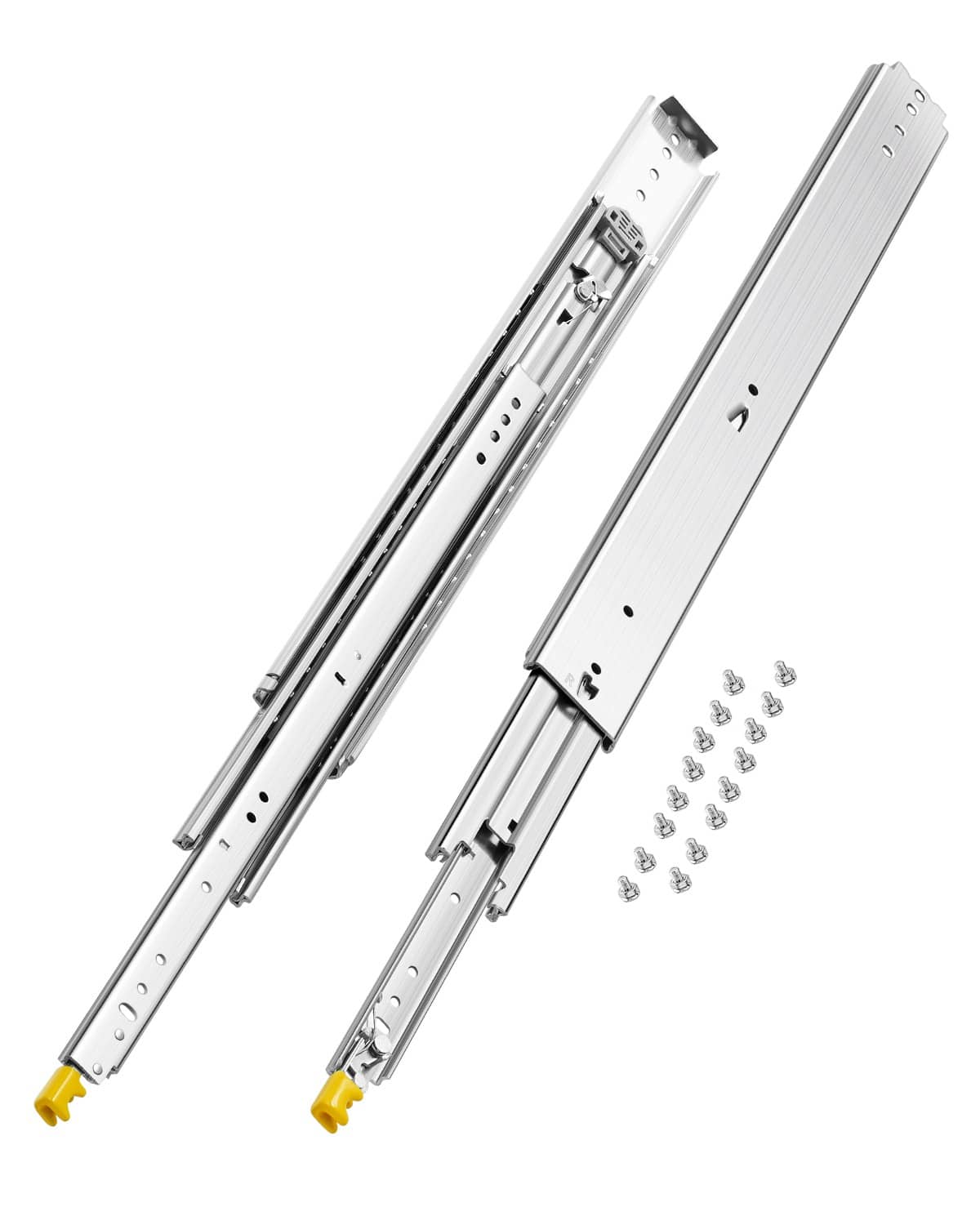 28 in heavy-duty soft-close drawer slide rails, full extension, ball bearing pair