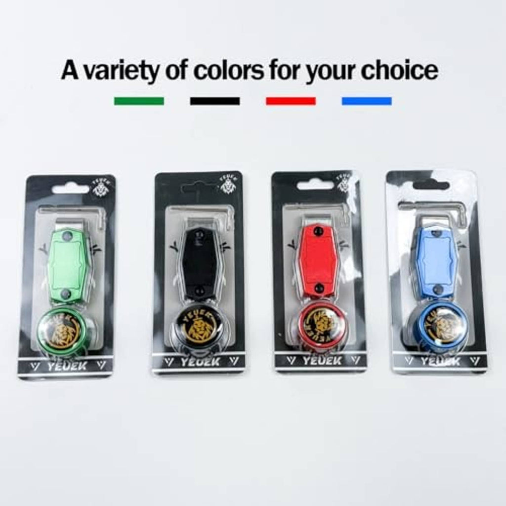Assorted color metal pool chalk holder kits with round caps in multiple colors