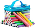 Heatless flexible hair rods in a zip carrying case, multi-color set