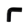 Black 90-degree silicone elbow hose coupler with 2 in ID and 7 in legs
