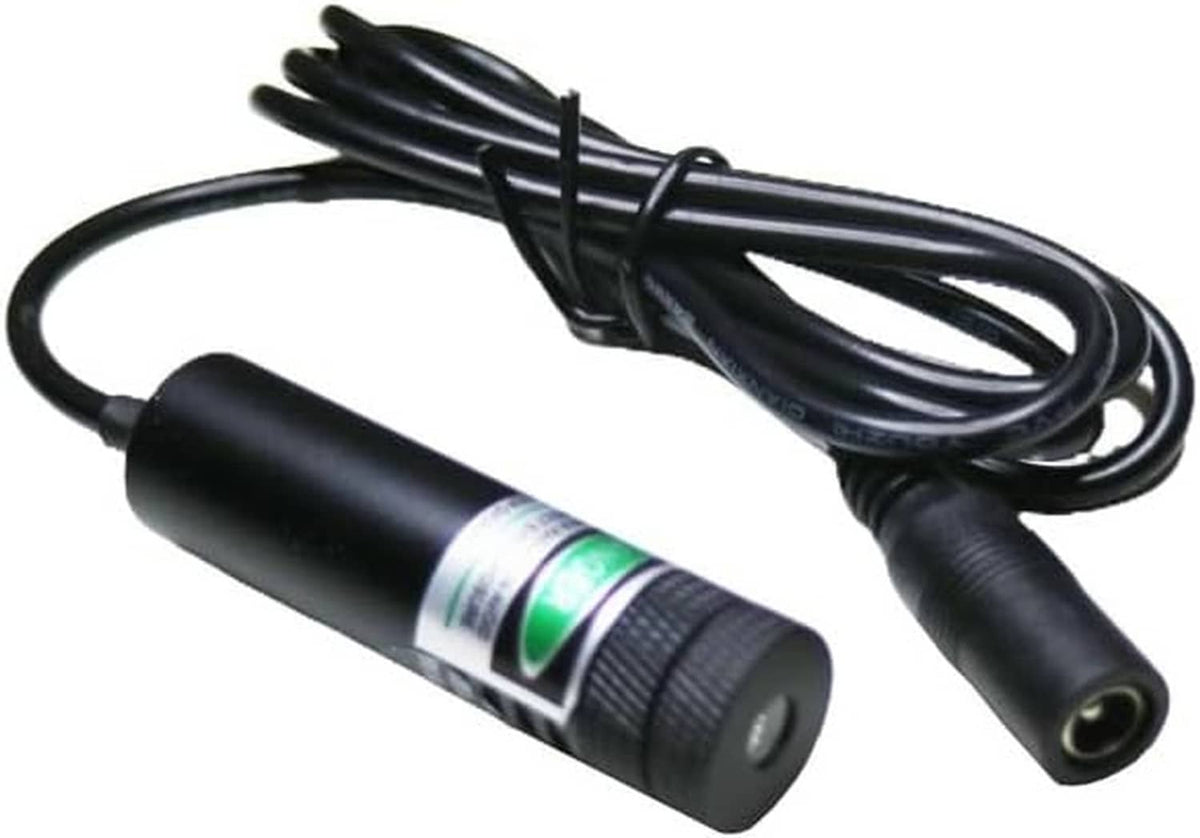 Black laser projector module with long cable and cylindrical connector end