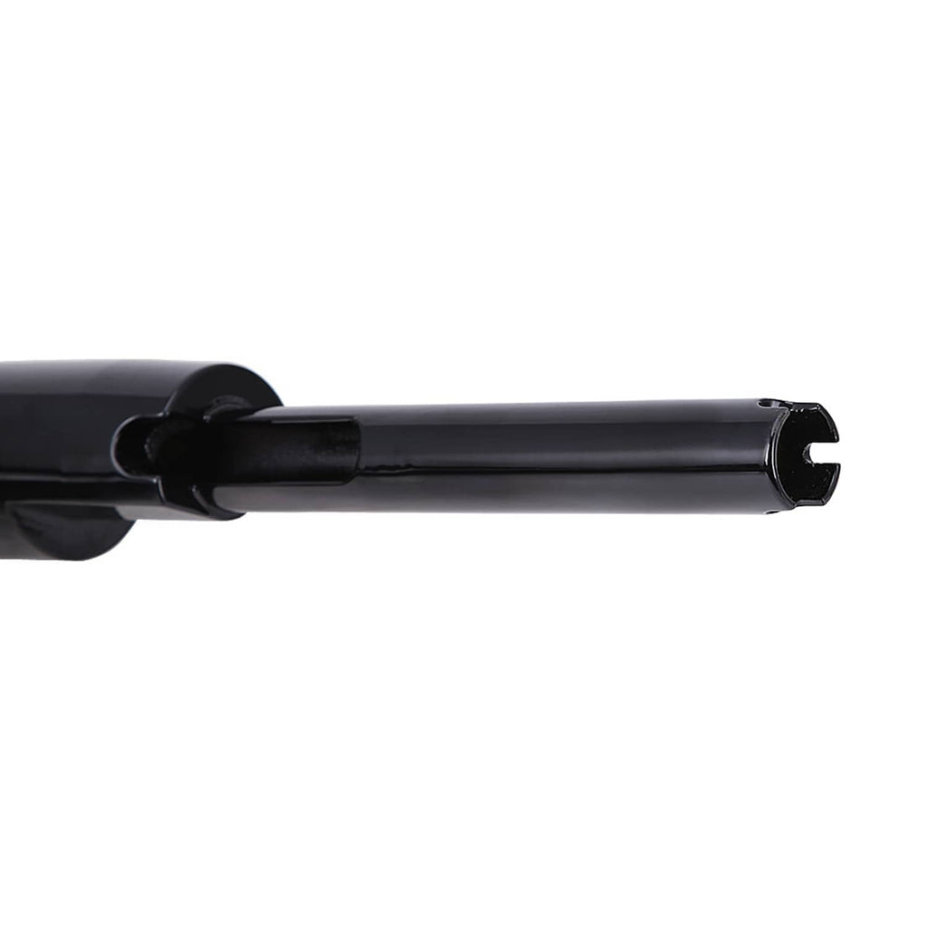 Black padded handlebar grip end with textured rubber sleeve