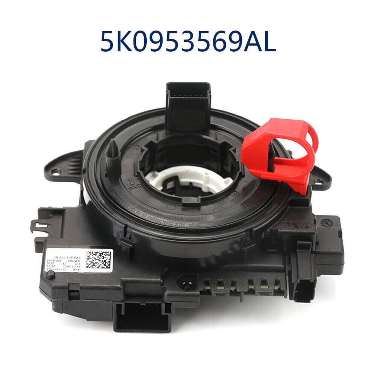 Clock spring assembly, black module with red latch and circular contact ring