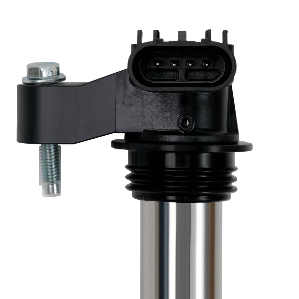 Ignition coil pack connector with electrical plug and metal mounting bolt