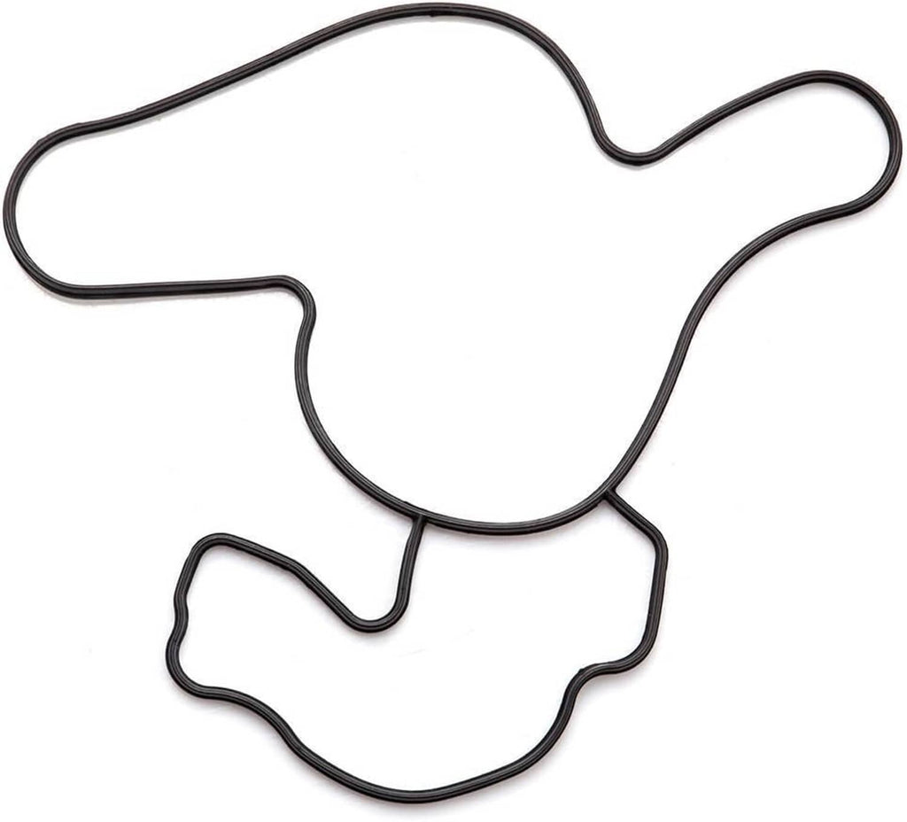 Curved black rubber gasket for water pump sealing