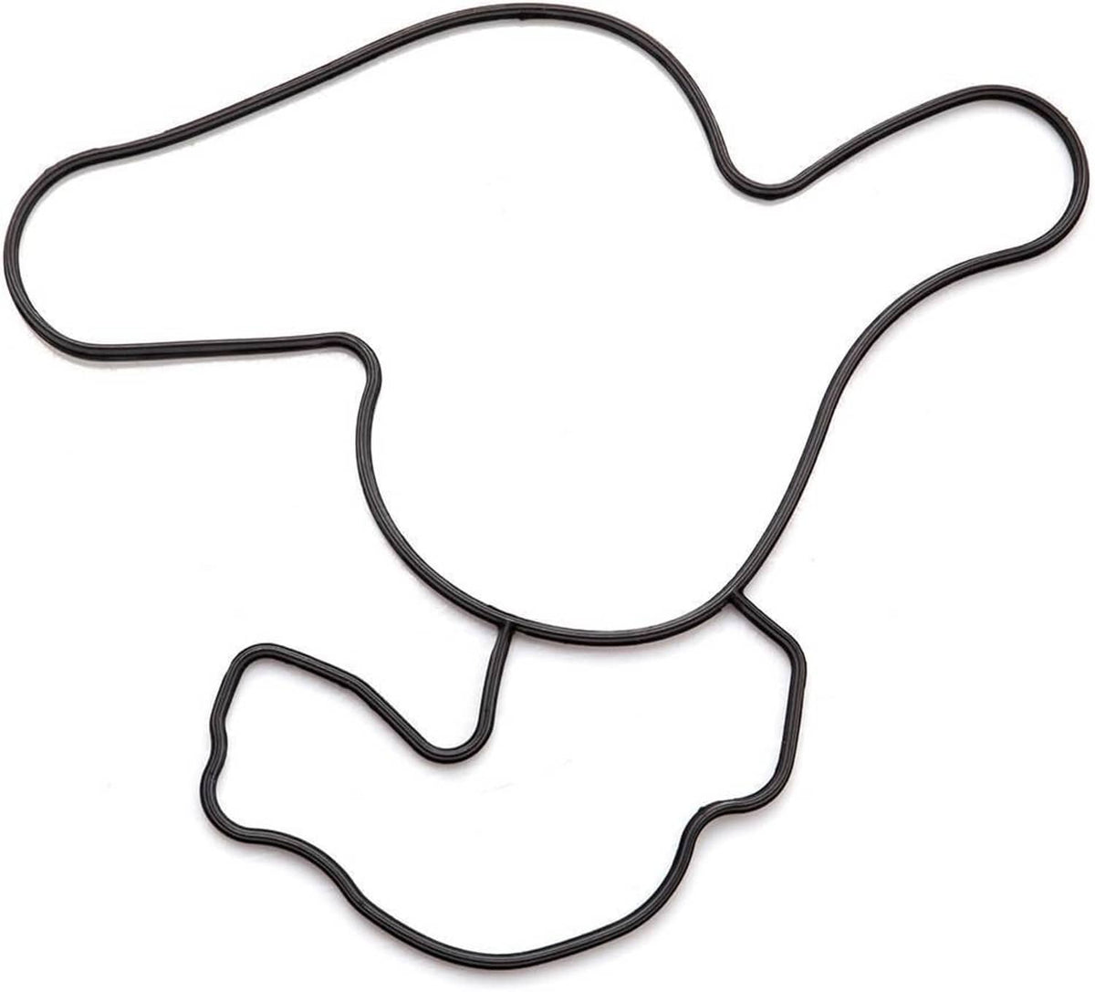 Curved black rubber gasket for water pump sealing