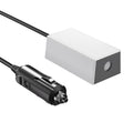 DC cigarette lighter adapter cable with mini power module, white block and black plug