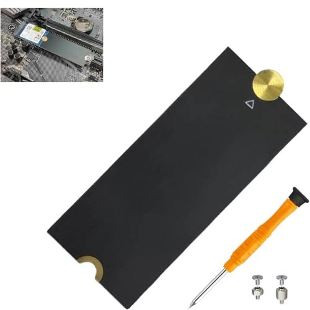 M.2 extension bracket set with orange screwdriver and mounting screws