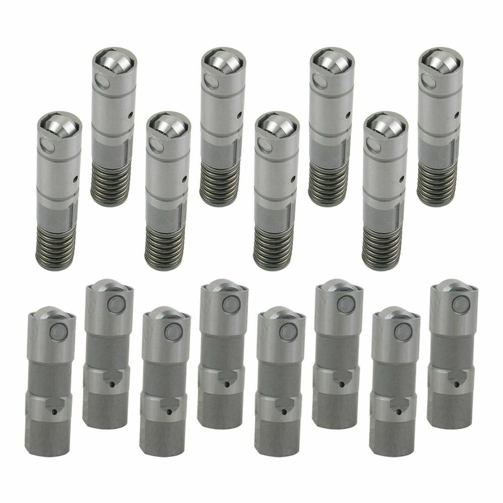 Set of gray metal AFM valve lifters with threaded spring coils and sockets