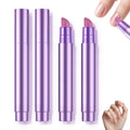 3-in-1 cuticle oil pen pair in purple metallic with applicator caps