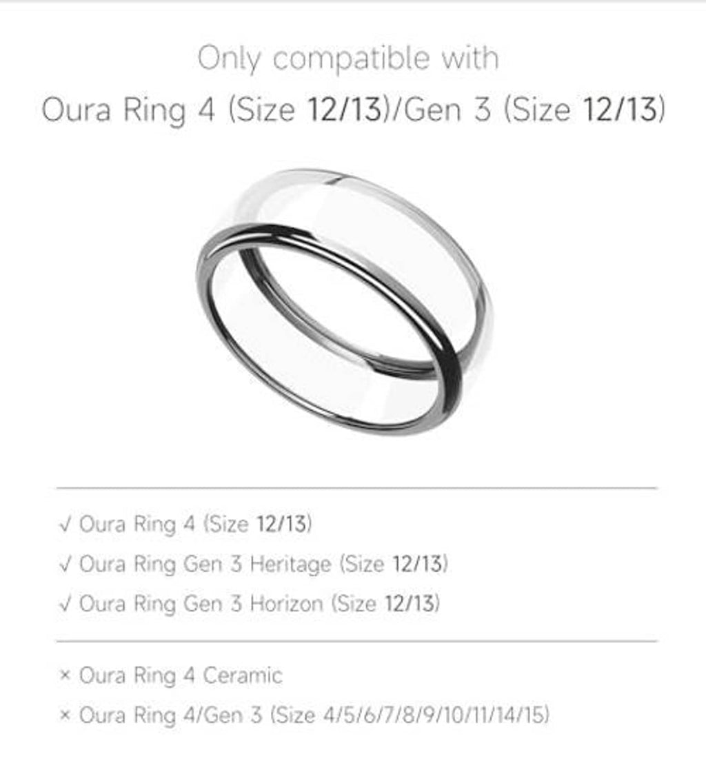 Silver ring cover with smooth reflective band and inner cutouts, top view