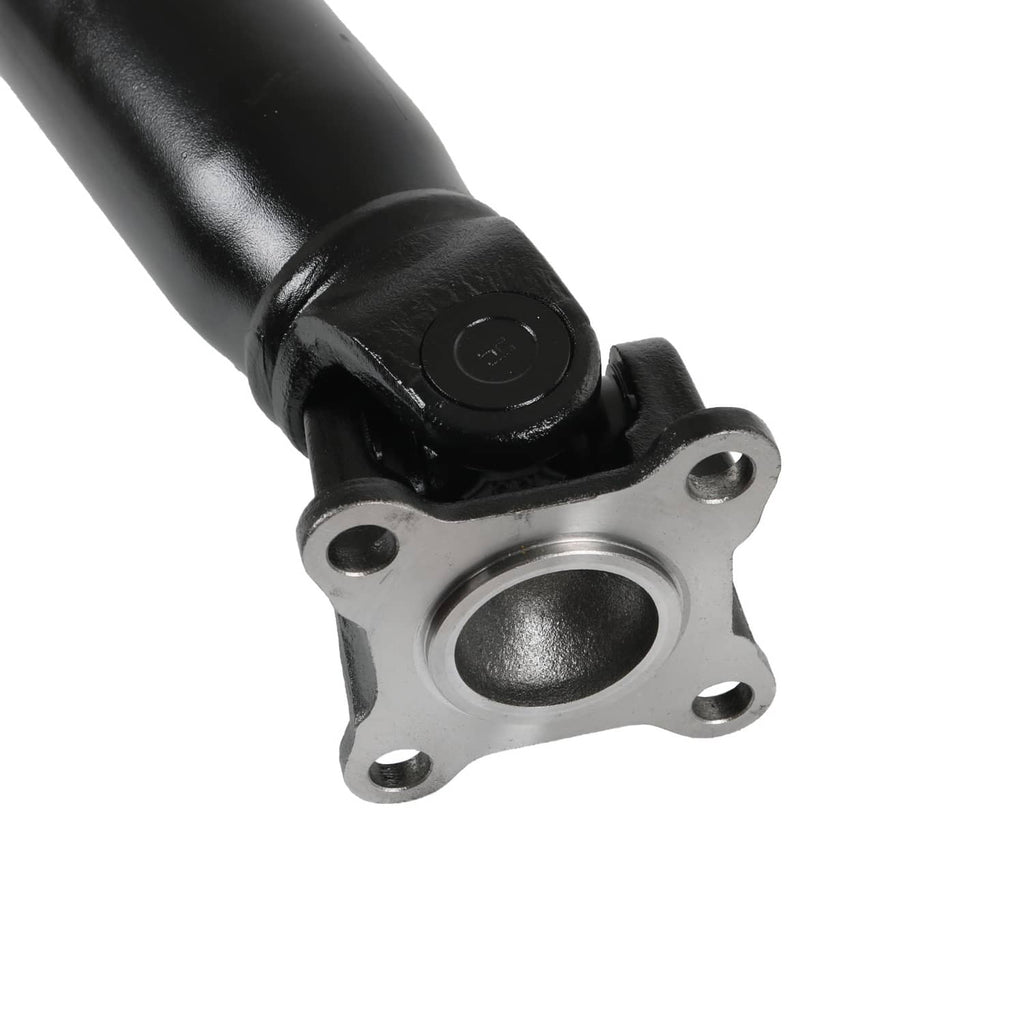 Front driveshaft prop shaft assembly with flange mount and circular bearing opening
