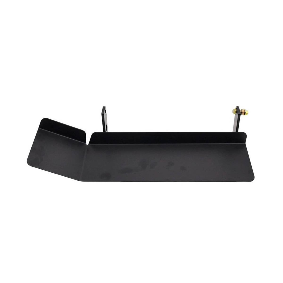 Black chute blocker with mounting bracket and long handle, 61 in