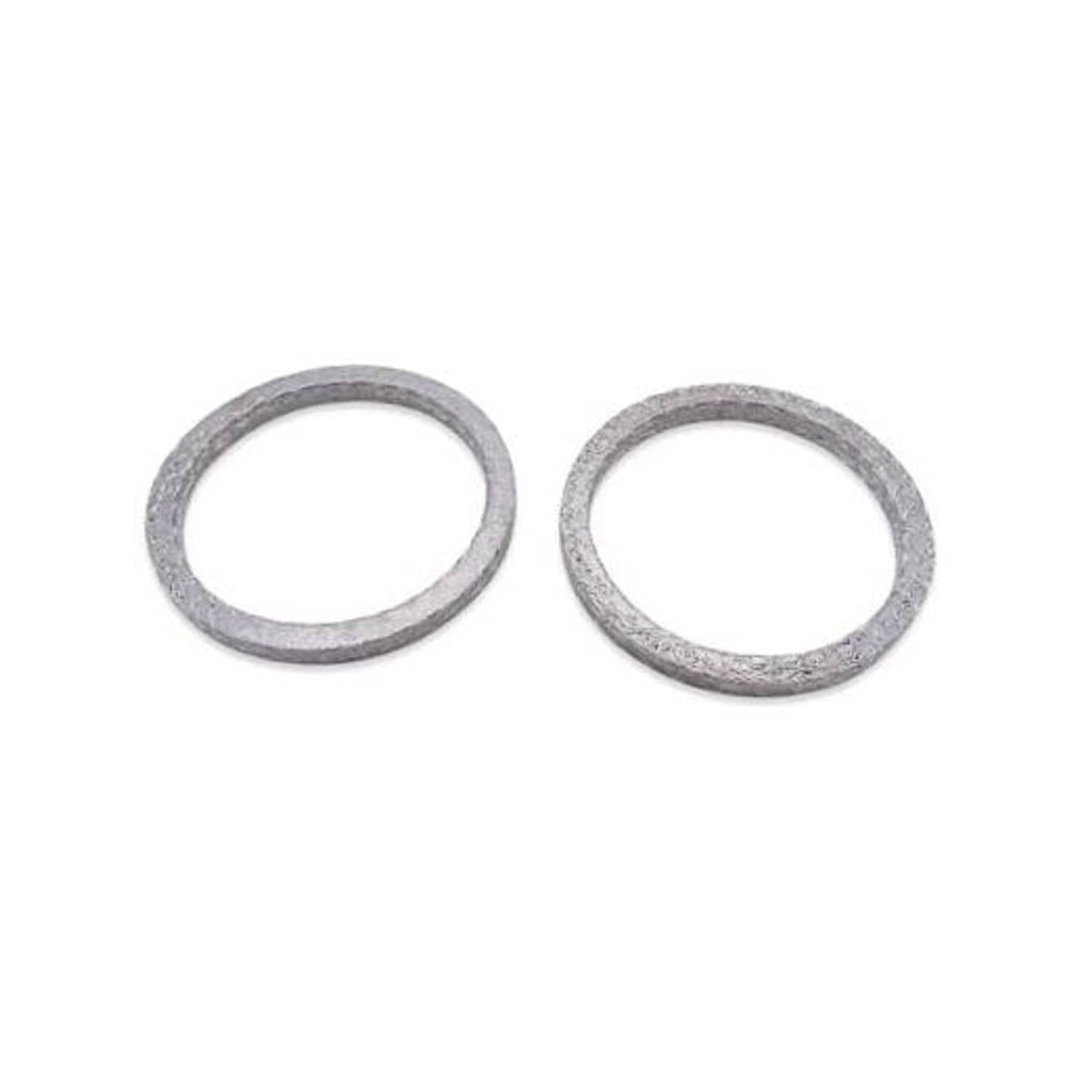 Exhaust port gasket kit with two gray steel mesh rings