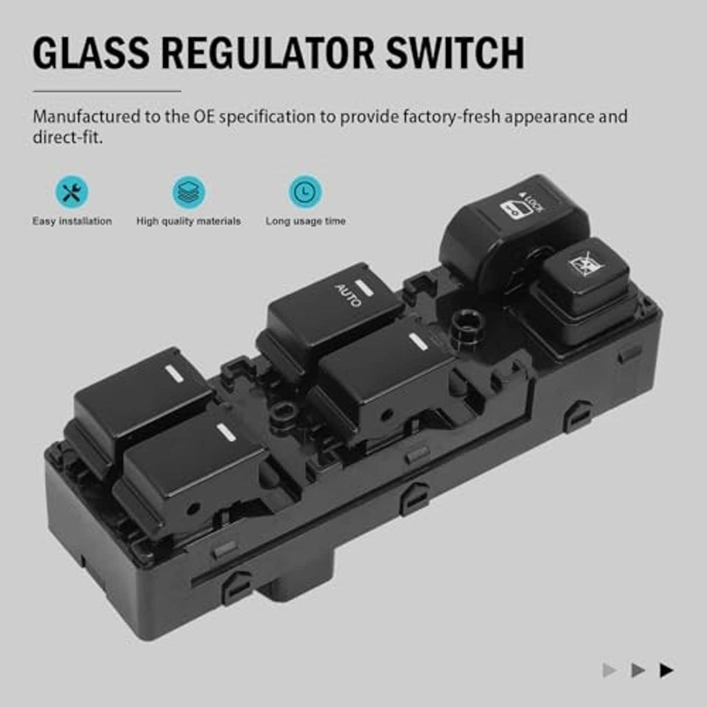 Black power window switch with window lift buttons and AUTO control