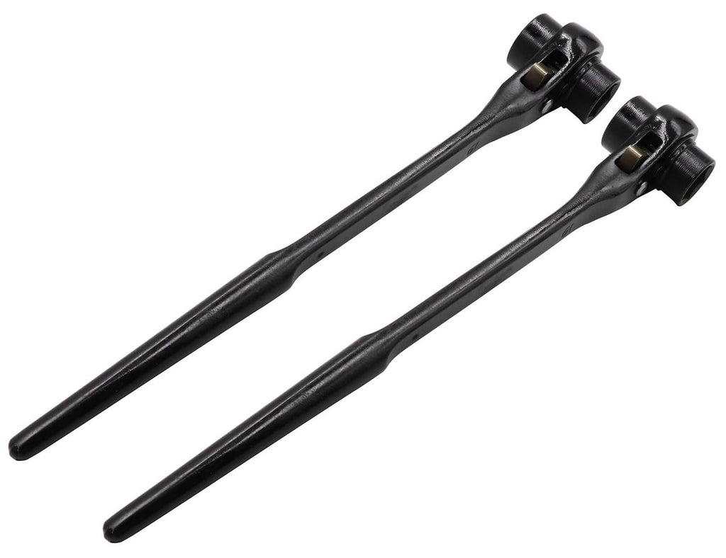 Black scaffold quick ratchet hex wrenches, two side-by-side tools