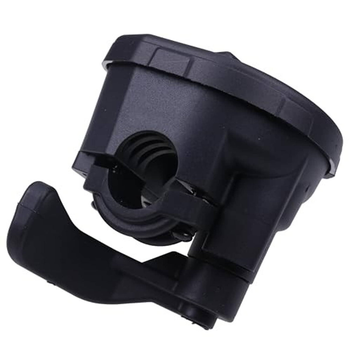 Thumb throttle lever with curved thumb grip, black plastic body