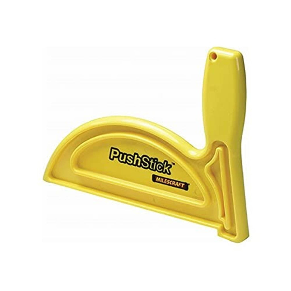 Milescraft PushStick yellow push tool with PushStick and Milescraft text