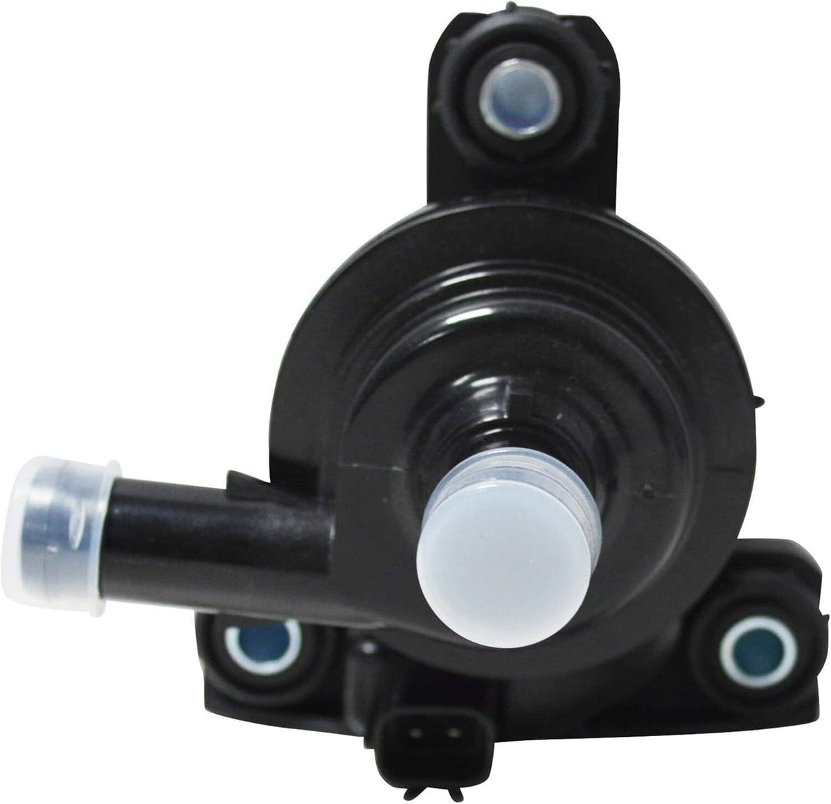 Electric inverter water pump with round valve body and inlet/outlet tubes