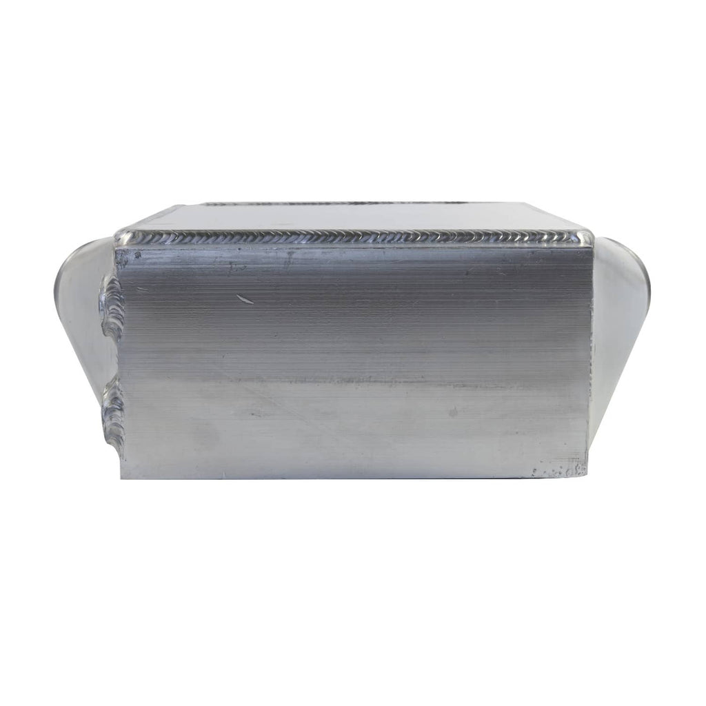 Aluminum intercooler heat exchanger with top and end caps