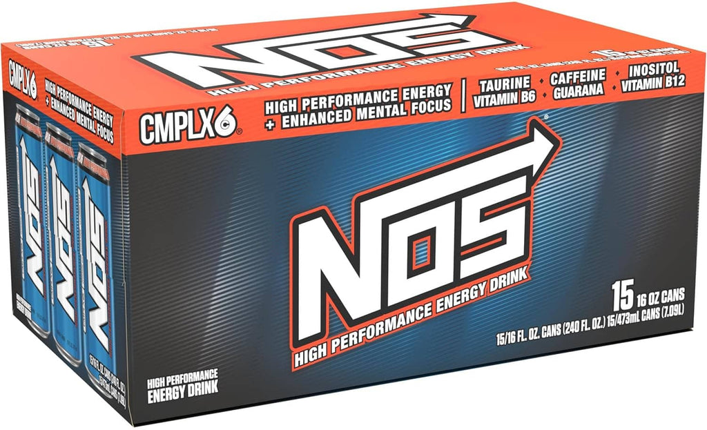 CMPX6 high performance energy drink 15-pack box, side view