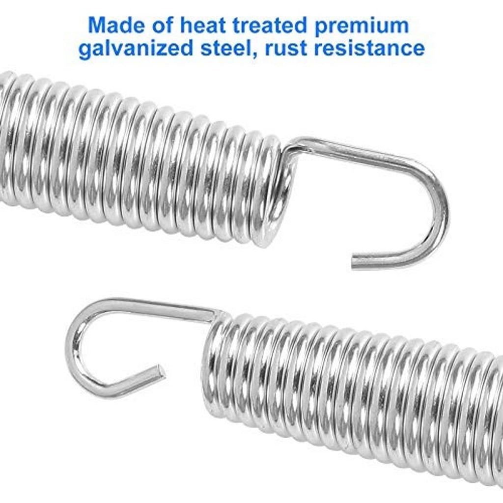 Galvanized steel trampoline spring coil with rust-resistant U-hooks