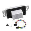 Blower motor resistor kit with heatsink module, mounting screws, and wiring harness
