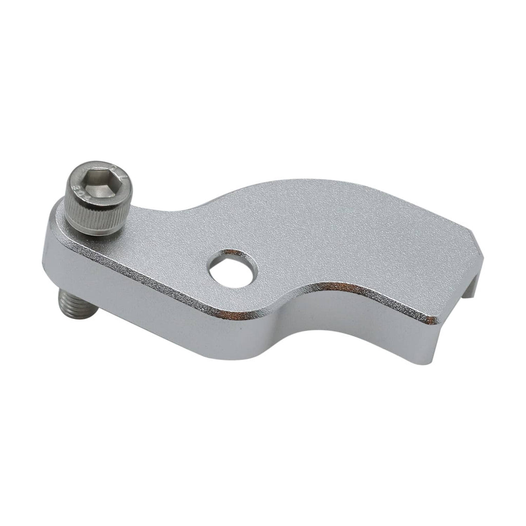 Chrome neutral gear shift assist bracket with hex socket bolt and mounting hole