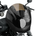Front headlight fairing with smoke windshield, black outer shell and tinted windscreen