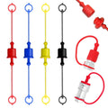 Ojeemii hydraulic dust caps and plugs set with red, blue, yellow, and black pieces