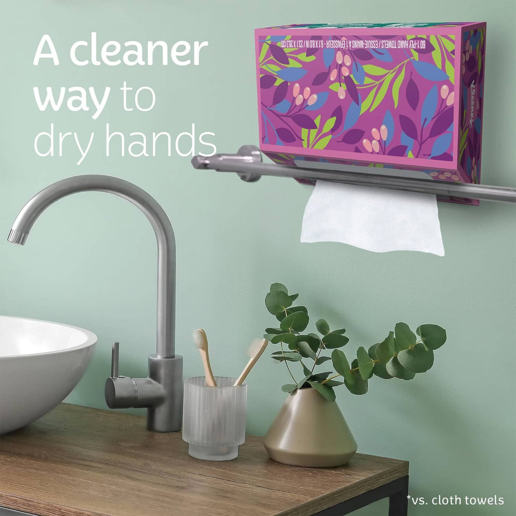 Kleenex hand towels dispenser-ready white paper towel, folded sheet
