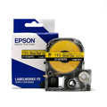 Epson LabelWorks heat shrink tube tape cartridge, black ink on yellow, 11mm