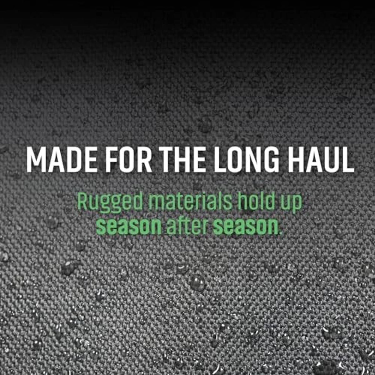 Rugged textured tire cover fabric with water droplets, waterproof protection
