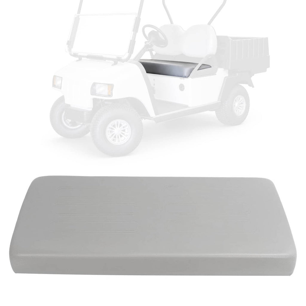 Front seat bottom cushion for golf cart, light gray padded seat cover