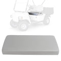 Front seat bottom cushion for golf cart, light gray padded seat cover