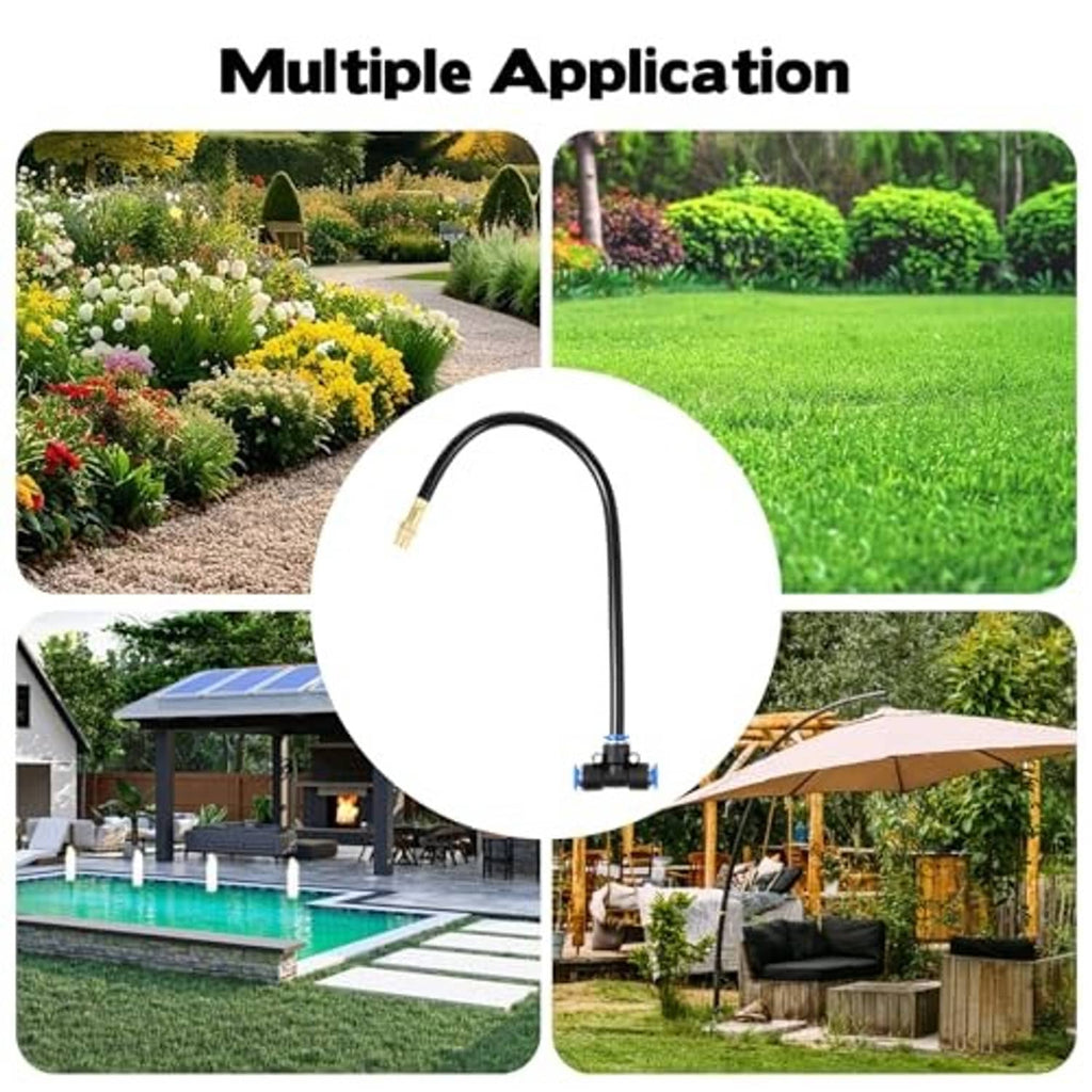 12-piece brass misting nozzles for multiple outdoor uses, garden and patio watering