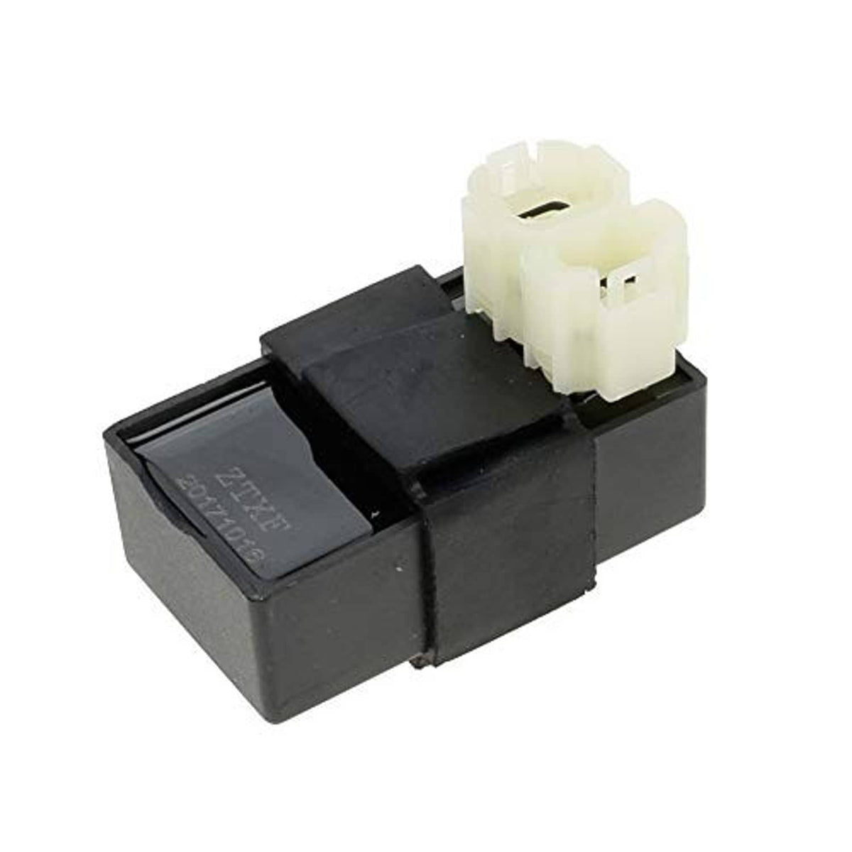 CDI ignition control box with cream 6-pin connector and black housing
