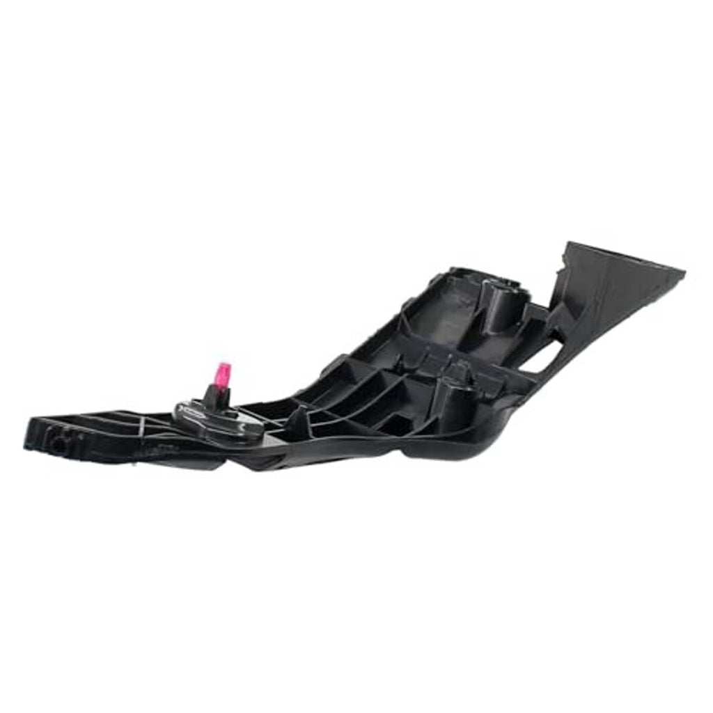 Front bumper bracket mount, black plastic single side with pink fastener and molded supports