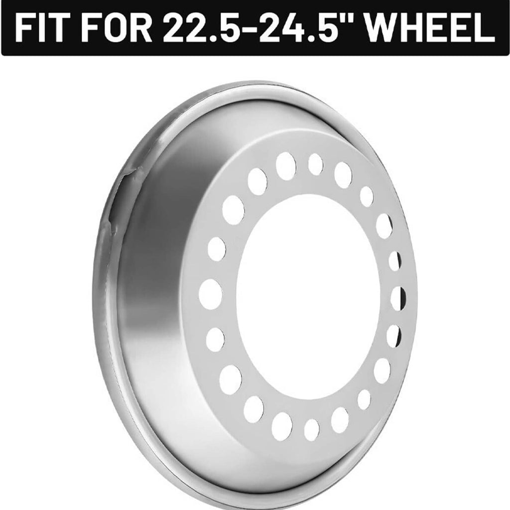 Silver wheel balancer disc with circular hole pattern and raised rim
