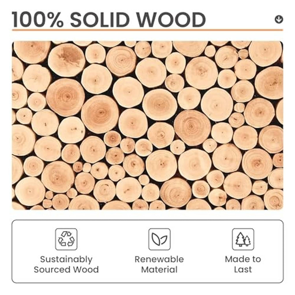 Natural solid wood 16x20 picture frame set, product feature graphic for solid wood