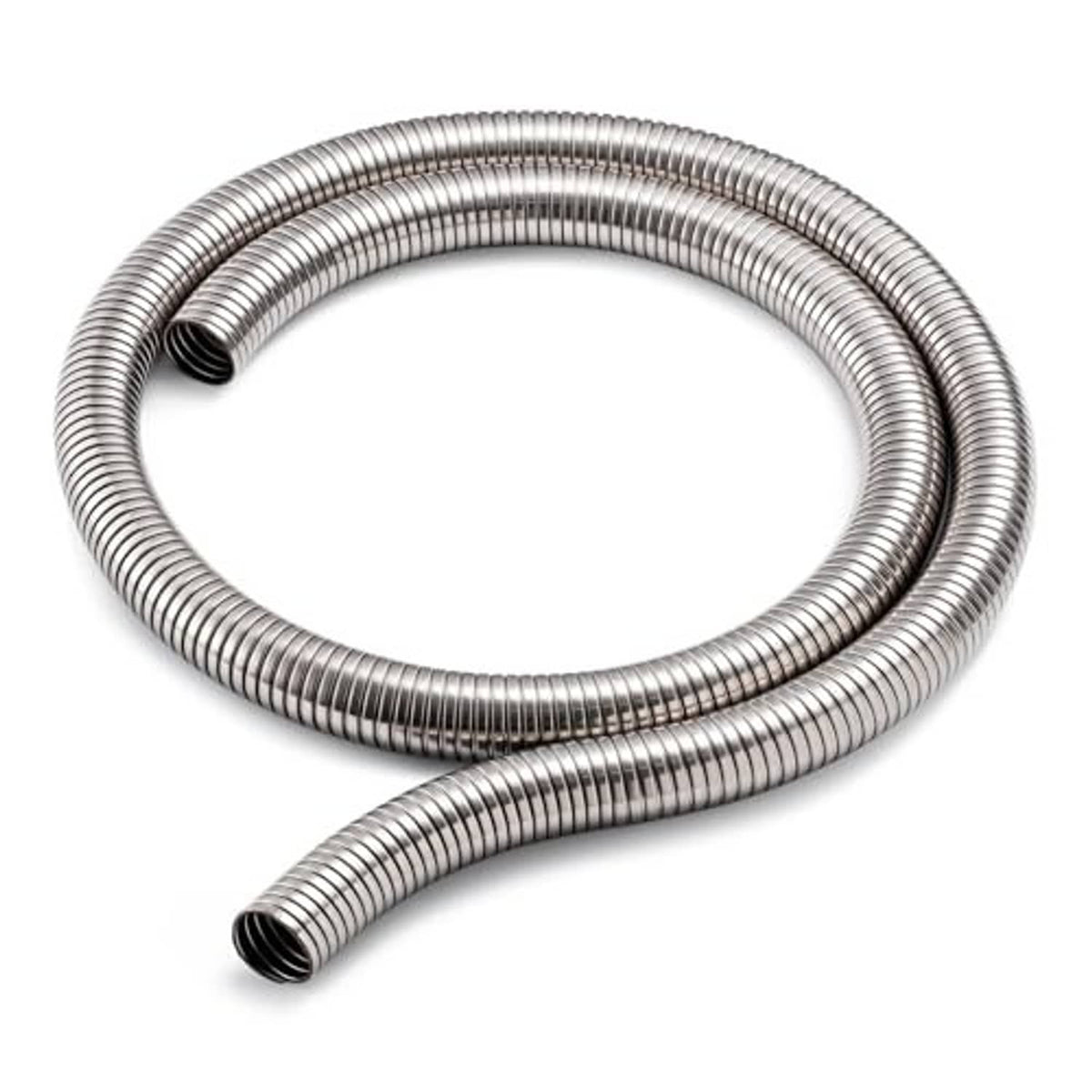 Stainless steel exhaust flex pipe coil, ribbed flexible tubing, 1.25 in diameter