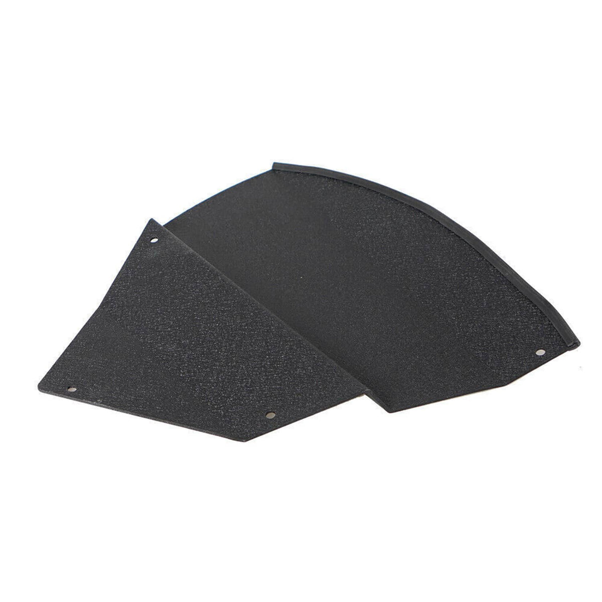 Black heat shield panels for cold air intake with mounting holes