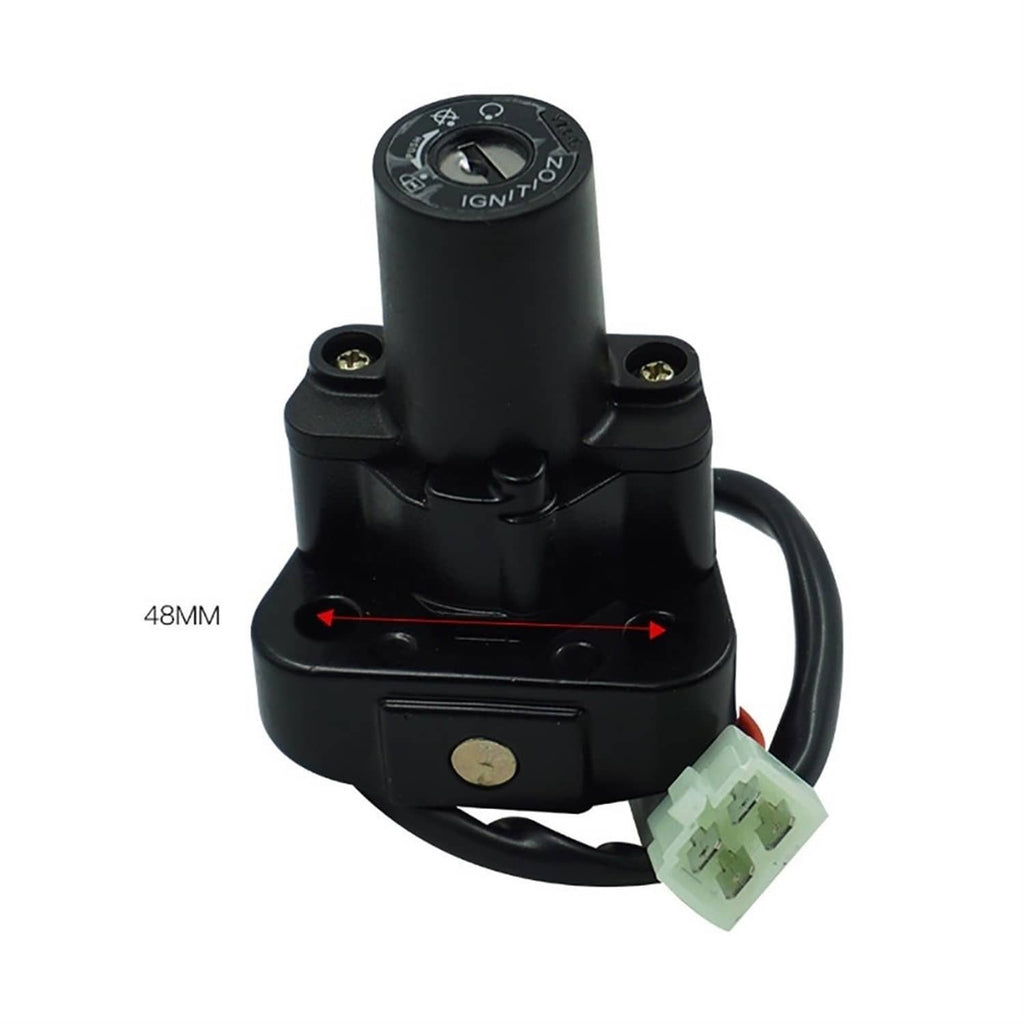 Ignition switch gas cap lock unit with IGNITION switch and 48mm base