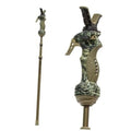Adjustable shooting monopod with camo trigger grip and padded hand rest
