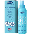 Hypochlorous acid face and skin spray bottle with blue box packaging, 8 oz