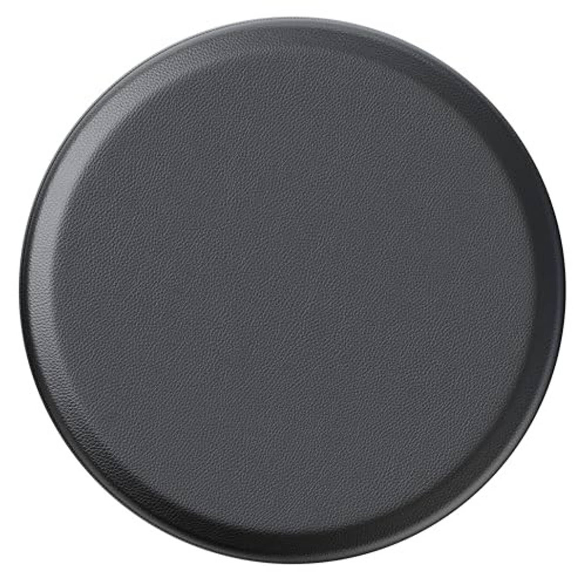 Spare tire cover, round dark gray/black textured exterior with reinforced edge border.