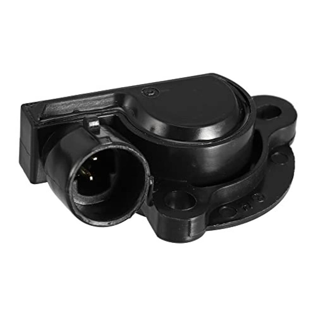 Throttle position sensor TPS with black body and recessed electrical connector port