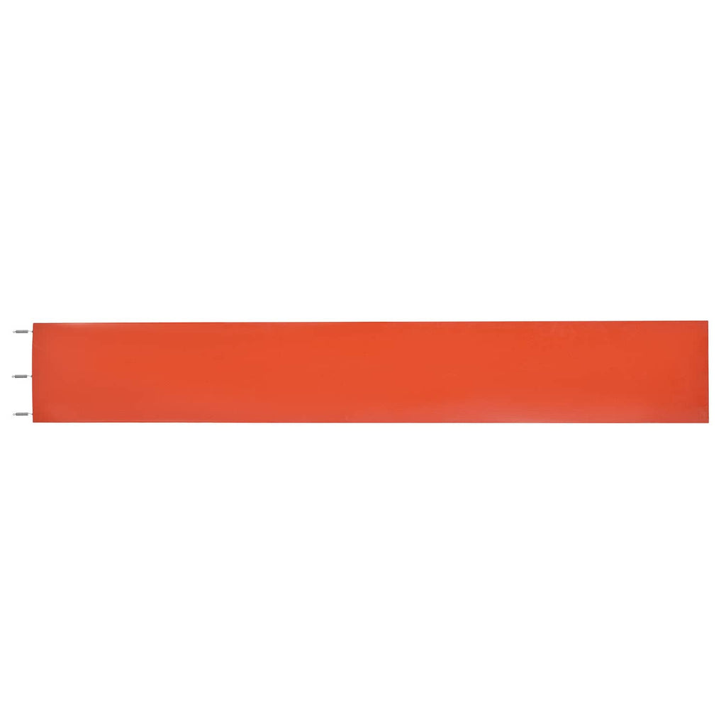 Orange drum heater band with metal end caps for 55-gallon metal drum