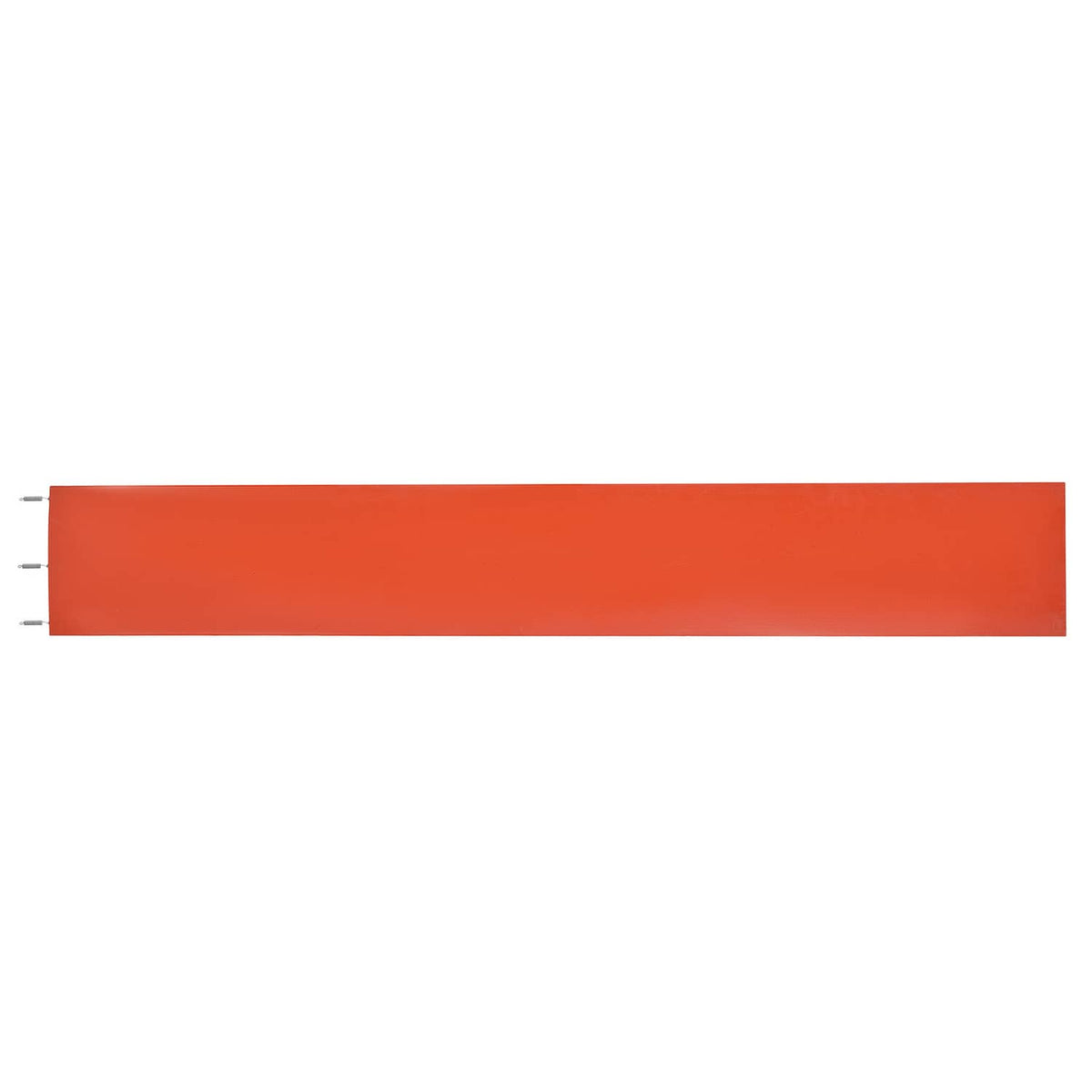 Orange drum heater band with metal end caps for 55-gallon metal drum