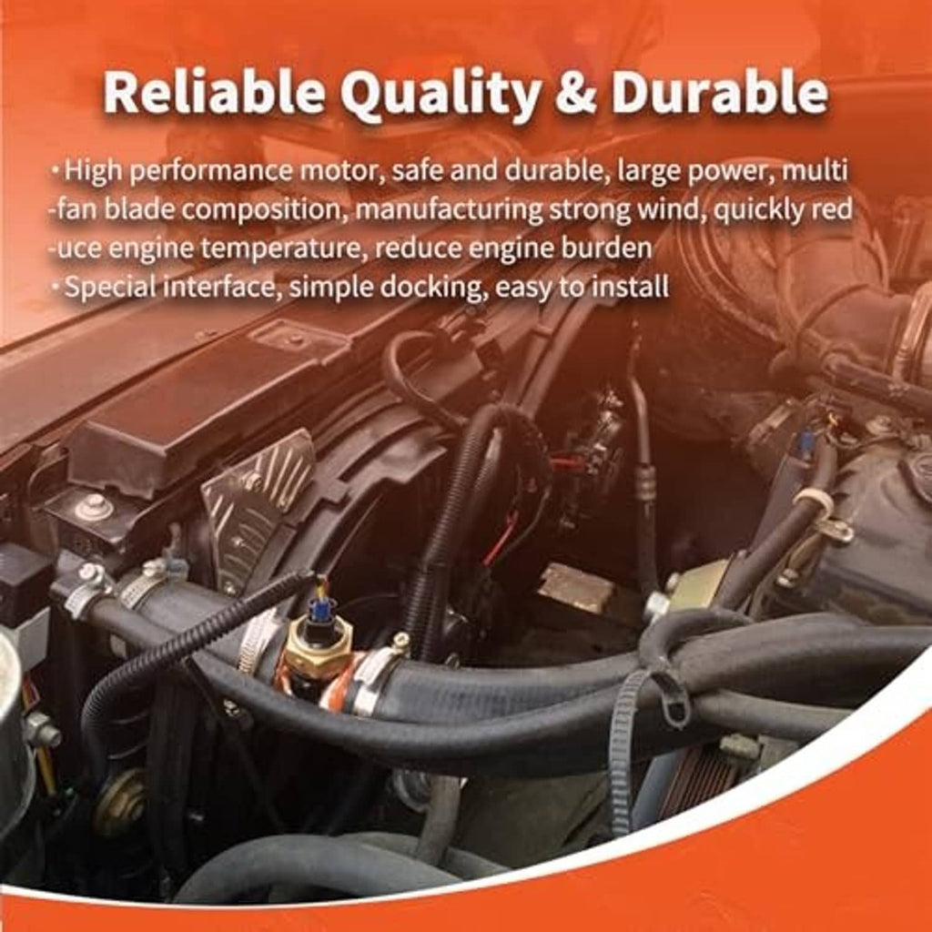 Engine compartment with cooling system components and hoses, durable quality callouts